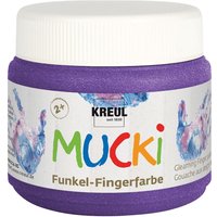 MUCKI Funkel-Fingerfarbe - Zauber-Lila von Violett