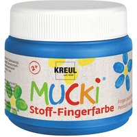 MUCKI Stoff-Fingerfarbe, 150 ml - Blau von Blau