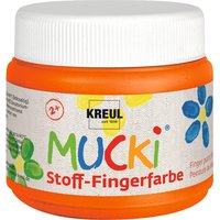 MUCKI Stoff-Fingerfarbe, 150 ml - Orange von Orange