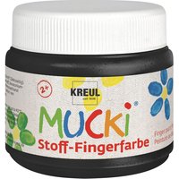 MUCKI Stoff-Fingerfarbe, 150 ml - Schwarz von Schwarz