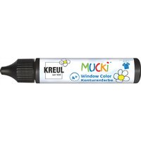 MUCKI Window Color Pen - Kontur-Schwarz von Schwarz