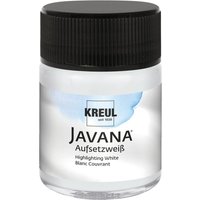 JAVANA Seidenmalfarbe, 50 ml, Aufsetzweiß von Weiß