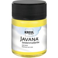 KREUL Javana Seidenmalfarbe, 50 ml - Gelb von Gelb