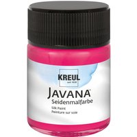 KREUL Javana Seidenmalfarbe, 50 ml - Weinrot von Rot