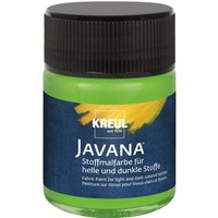 KREUL Javana Stoffmalfarbe, 50 ml - Blattgrün von Grün