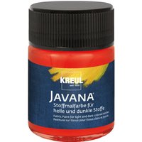 KREUL Javana Stoffmalfarbe, 50 ml - Rot von Rot