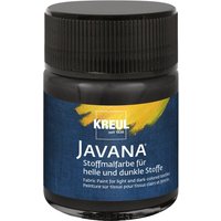 KREUL Javana Stoffmalfarbe, 50 ml - Schwarz von Schwarz