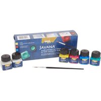 KREUL Javana Stoffmalfarben-Set "Grundfarben Glitter" von Multi