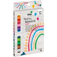 KREUL Textil Marker medium "Junior", 12er-Set von Multi