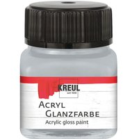 KREUL Acryl Glanzfarbe, 20 ml, Metallic - Silber von Silber