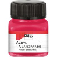 KREUL Acryl Glanzfarbe, 20 ml - Dunkelrot von Rot