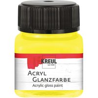 KREUL Acryl Glanzfarbe, 20 ml - Gelb von Gelb