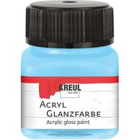 KREUL Acryl Glanzfarbe, 20 ml - Hellblau von Kreul Kreative