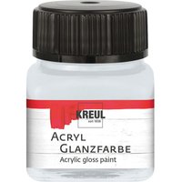 KREUL Acryl Glanzfarbe, 20 ml - Hellgrau von Grau