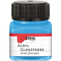 KREUL Acryl Glanzfarbe, 20 ml - Himmelblau von Blau