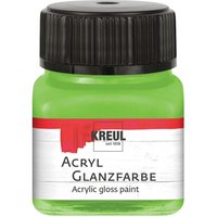 KREUL Acryl Glanzfarbe, 20 ml - Lindgrün von Grün