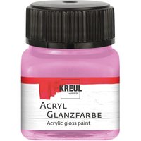 KREUL Acryl Glanzfarbe, 20 ml - Rosé von Pink