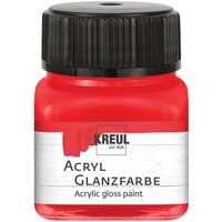 KREUL Acryl Glanzfarbe, 20 ml - Rot von Rot