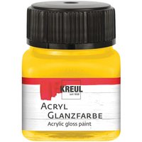 KREUL Acryl Glanzfarbe, 20 ml - Sonnengelb von Gelb