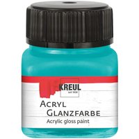 KREUL Acryl Glanzfarbe, 20 ml - Türkis von Blau