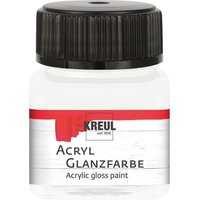 KREUL Acryl Glanzfarbe, 20 ml - Weiß von Weiß