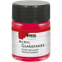 KREUL Acryl Glanzfarbe, 50 ml - Dunkelrot von Rot