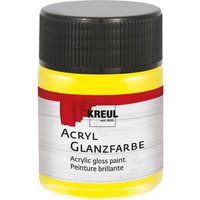 KREUL Acryl Glanzfarbe, 50 ml - Gelb von Gelb