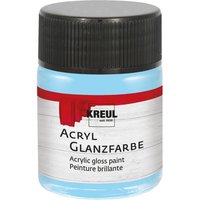 KREUL Acryl Glanzfarbe, 50 ml - Hellblau von Blau