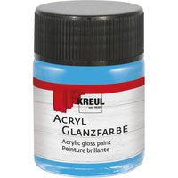 KREUL Acryl Glanzfarbe, 50 ml - Himmelblau von Blau