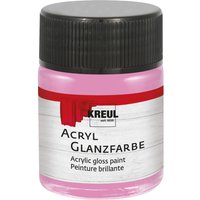 KREUL Acryl Glanzfarbe, 50 ml - Rosé von Pink