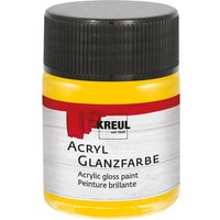 KREUL Acryl Glanzfarbe, 50 ml - Sonnengelb von Gelb