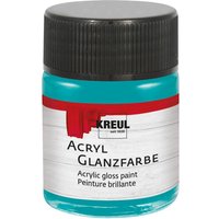 KREUL Acryl Glanzfarbe, 50 ml - Türkis von Blau