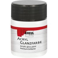 KREUL Acryl Glanzfarbe, 50 ml - Weiß von Weiß