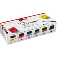 KREUL Acryl Glanzfarben Basis-Set, 6 x 20 ml von Multi