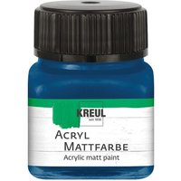KREUL Acryl Mattfarbe, 20 ml - Dunkelblau von Blau