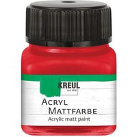 KREUL Acryl Mattfarbe, 20 ml - Dunkelrot von Rot