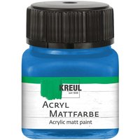 KREUL Acryl Mattfarbe, 20 ml - Enzianblau von Blau