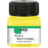 KREUL Acryl Mattfarbe, 20 ml - Gelb von Gelb