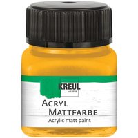 KREUL Acryl Mattfarbe, 20 ml - Goldgelb von Gelb