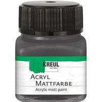 KREUL Acryl Mattfarbe, 20 ml - Graphitgrau von Grau