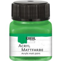 KREUL Acryl Mattfarbe, 20 ml - Hellgrün von Grün