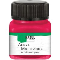 KREUL Acryl Mattfarbe, 20 ml - Karminrot von Rot