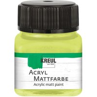 KREUL Acryl Mattfarbe, 20 ml - Lemon von Grün