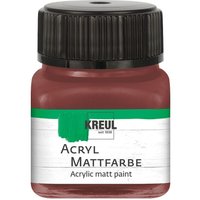 KREUL Acryl Mattfarbe, 20 ml - Rehbraun von Braun