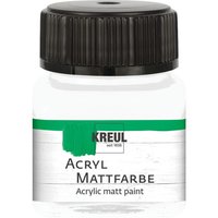 KREUL Acryl Mattfarbe, 20 ml - Weiß von Weiß