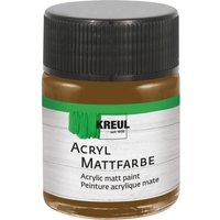 KREUL Acryl Mattfarbe, 50 ml - Dunkelbraun von Braun