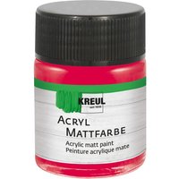 KREUL Acryl Mattfarbe, 50 ml - Karminrot von Rot