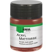 KREUL Acryl Mattfarbe, 50 ml - Rehbraun von Braun