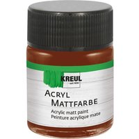 KREUL Acryl Mattfarbe, 50 ml - Schokobraun von Braun