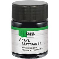 KREUL Acryl Mattfarbe, 50 ml - Schwarz von Schwarz